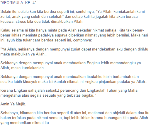 Tukar Cara Berdoa Untuk Doa Yang Lebih Makbul - Hijabista