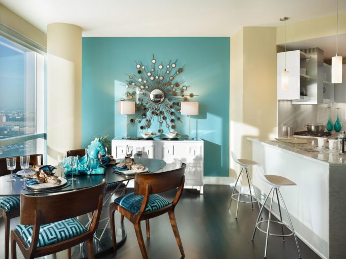 decortipsawesomediningroomtealhomedecoraccentscolorforcool
